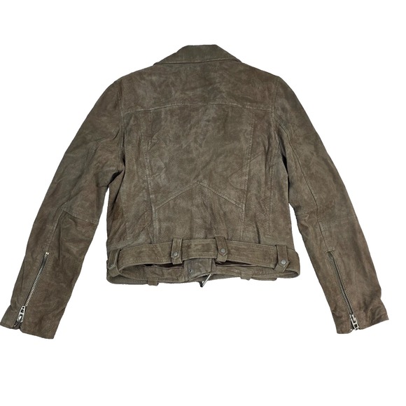 Blank NYC Suede Moto Leather Jacket Women's Size LP - Picture 2 of 12